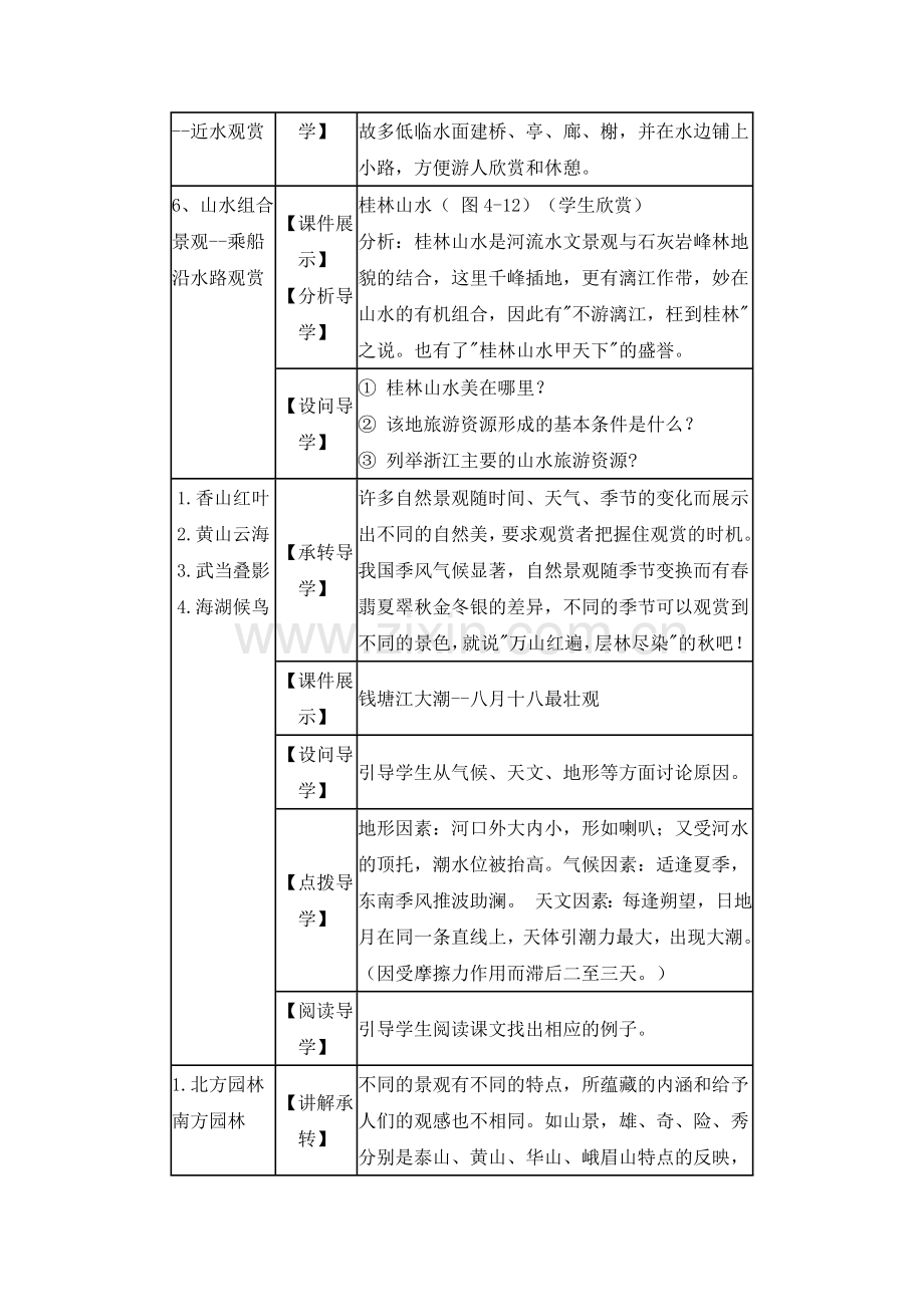 地理教案教学设计旅游景观的欣赏3.docx_第3页