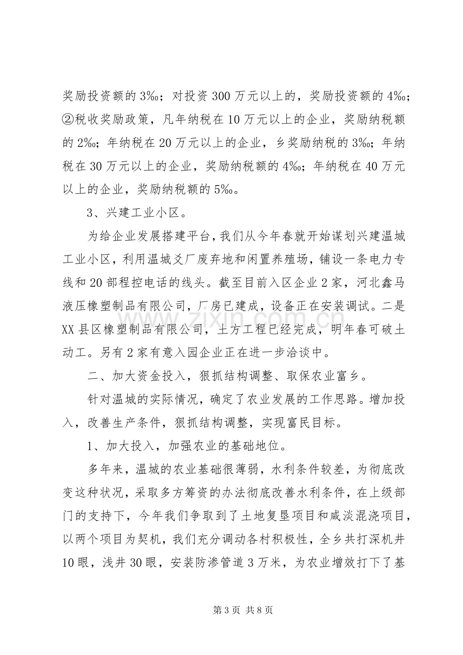 乡工作年终总结 .docx_第3页