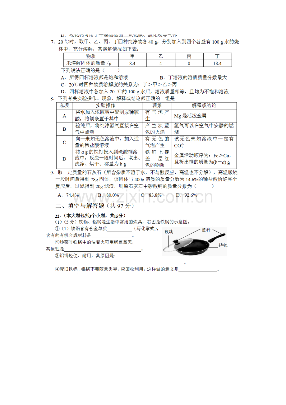 2015年绵阳市中考化学试题及答案.doc_第2页