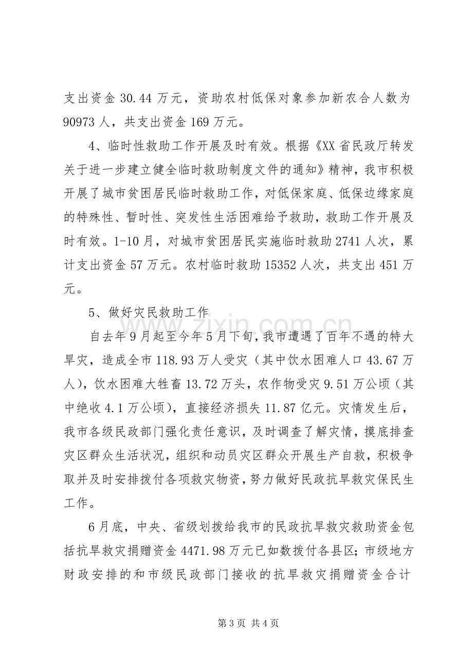 市民政局工作总结范文 .docx_第3页