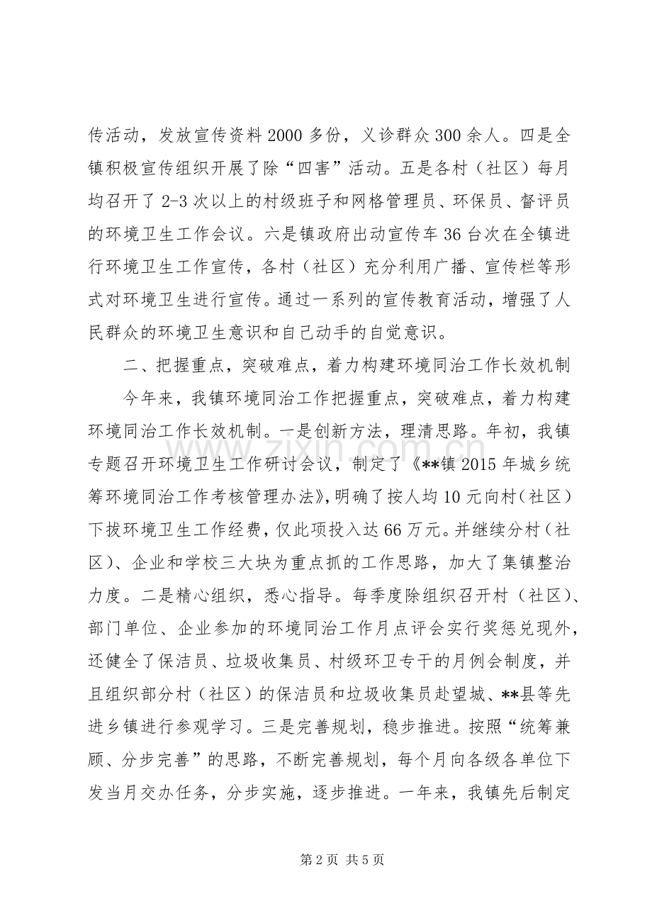 XX年度环境整治工作总结 .docx_第2页