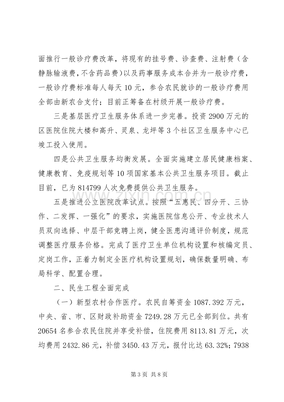 XX年卫生局关于城乡卫生一体化医改的工作总结 .docx_第3页