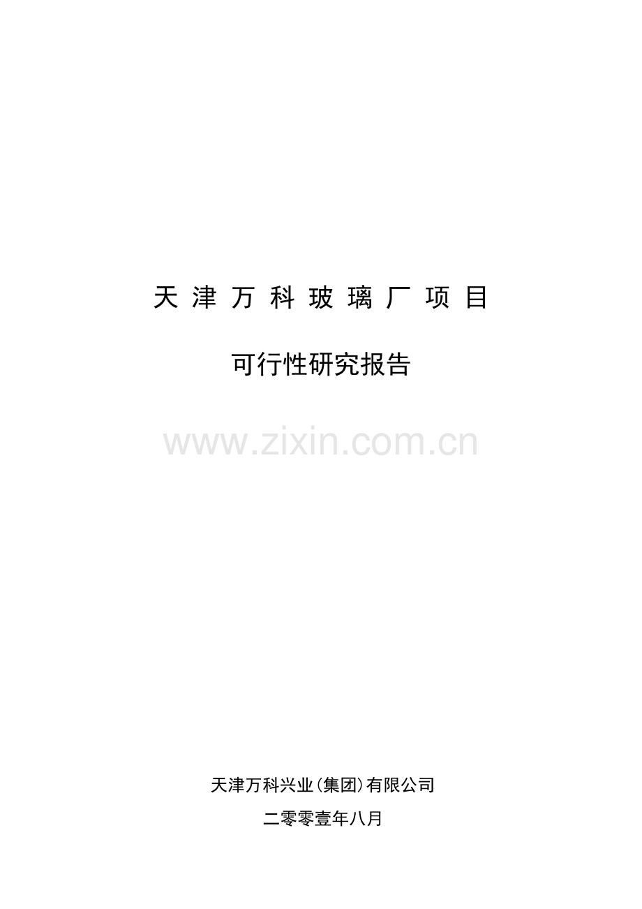 天津某地产水晶城可行性研究报告1.docx_第1页