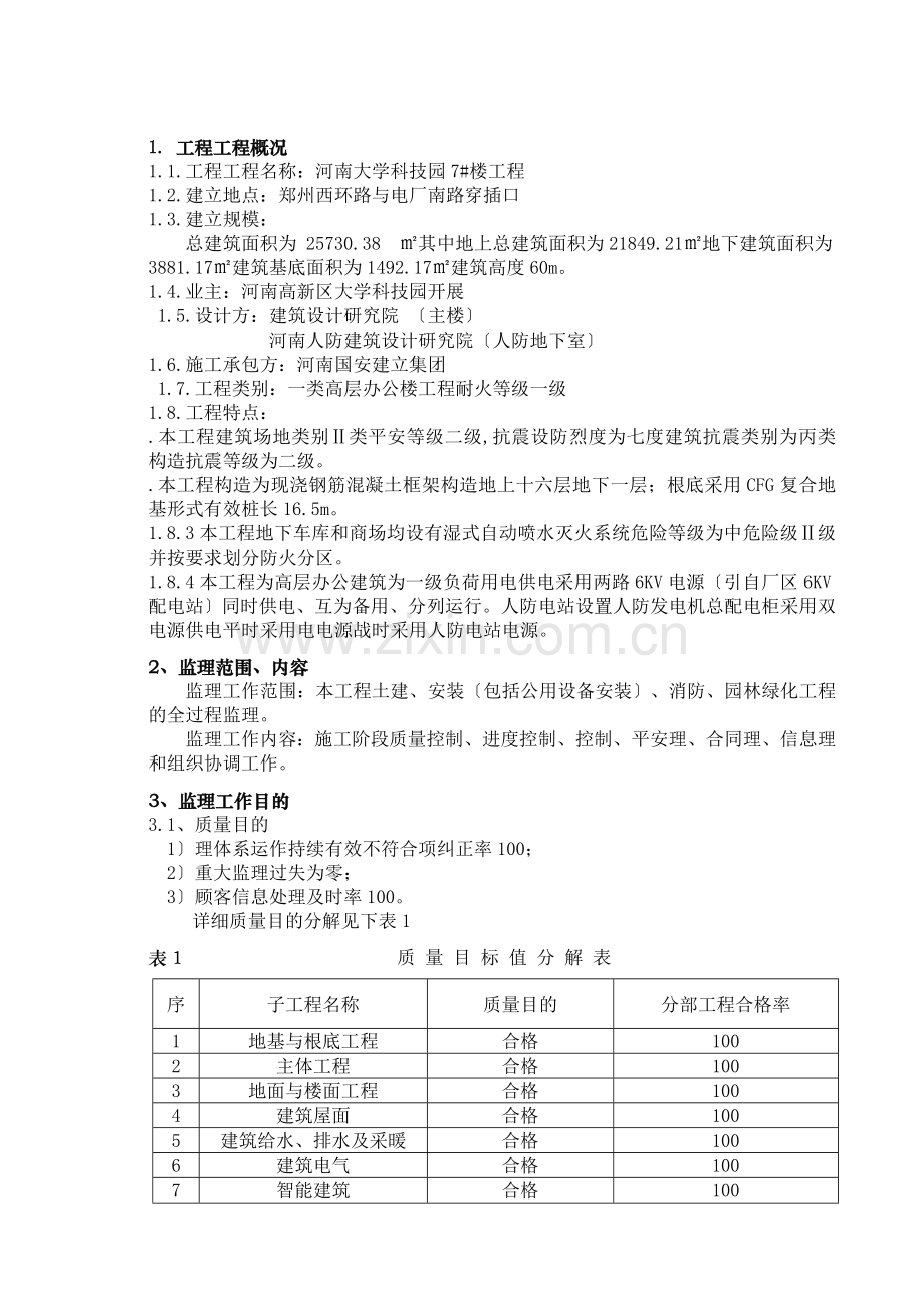 河南省大学科技园住宅楼工程建设监理规划.doc_第3页