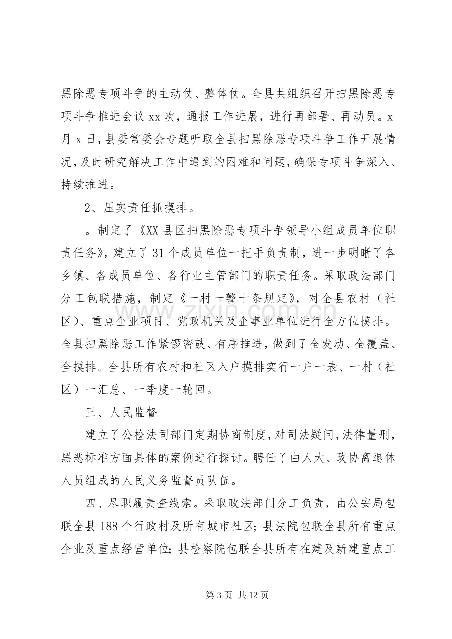 20XX年扫黑除恶专项斗争工作总结.docx_第3页