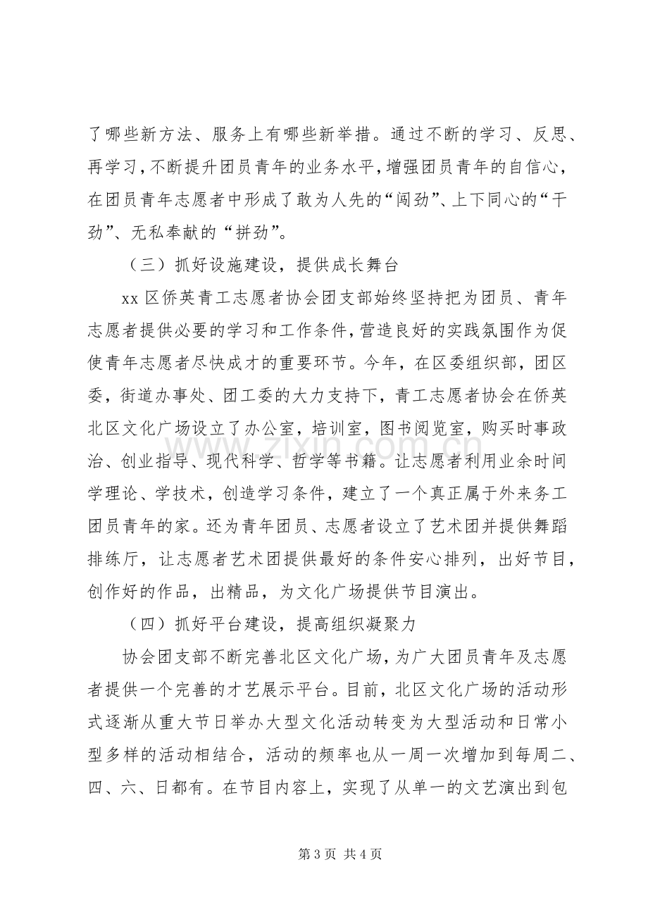 团支部志愿者协会工作总结 .docx_第3页