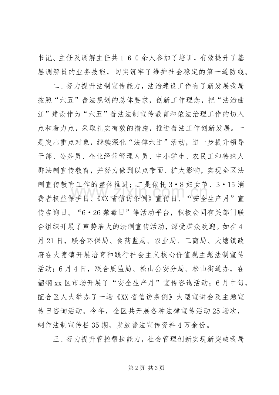 XX年司法局依法行政工作总结 .docx_第2页