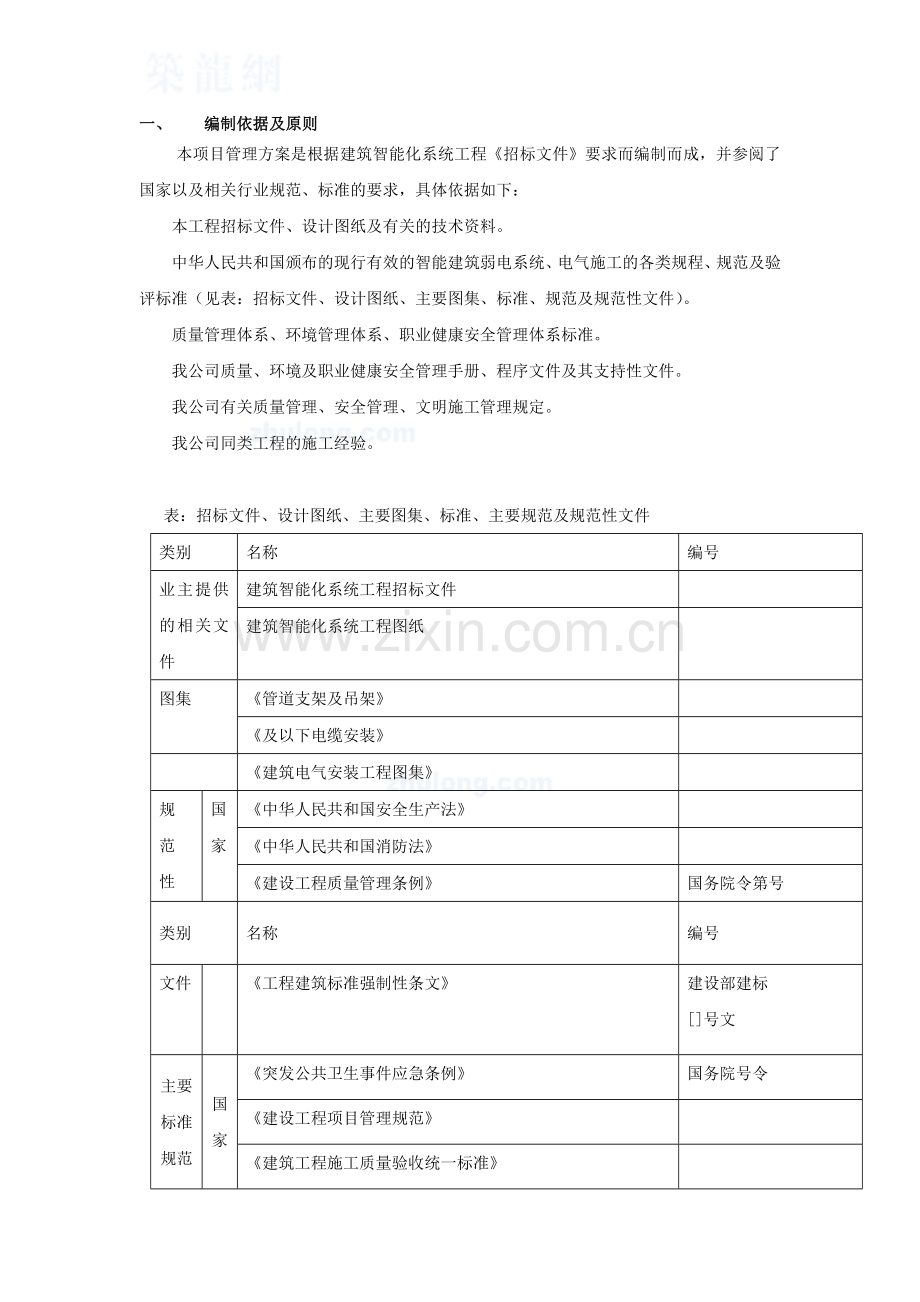 建筑智能化系统工程施工组织设计方案.docx_第1页