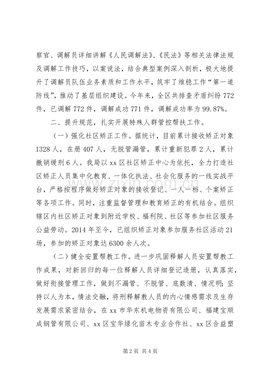 XX年区司法局工作总结 .docx_第2页