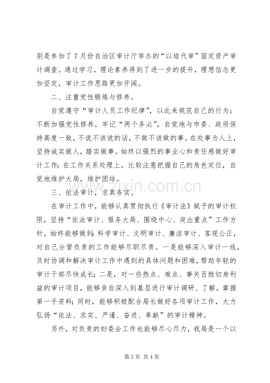 审计局人员个人工作总结 .docx_第2页