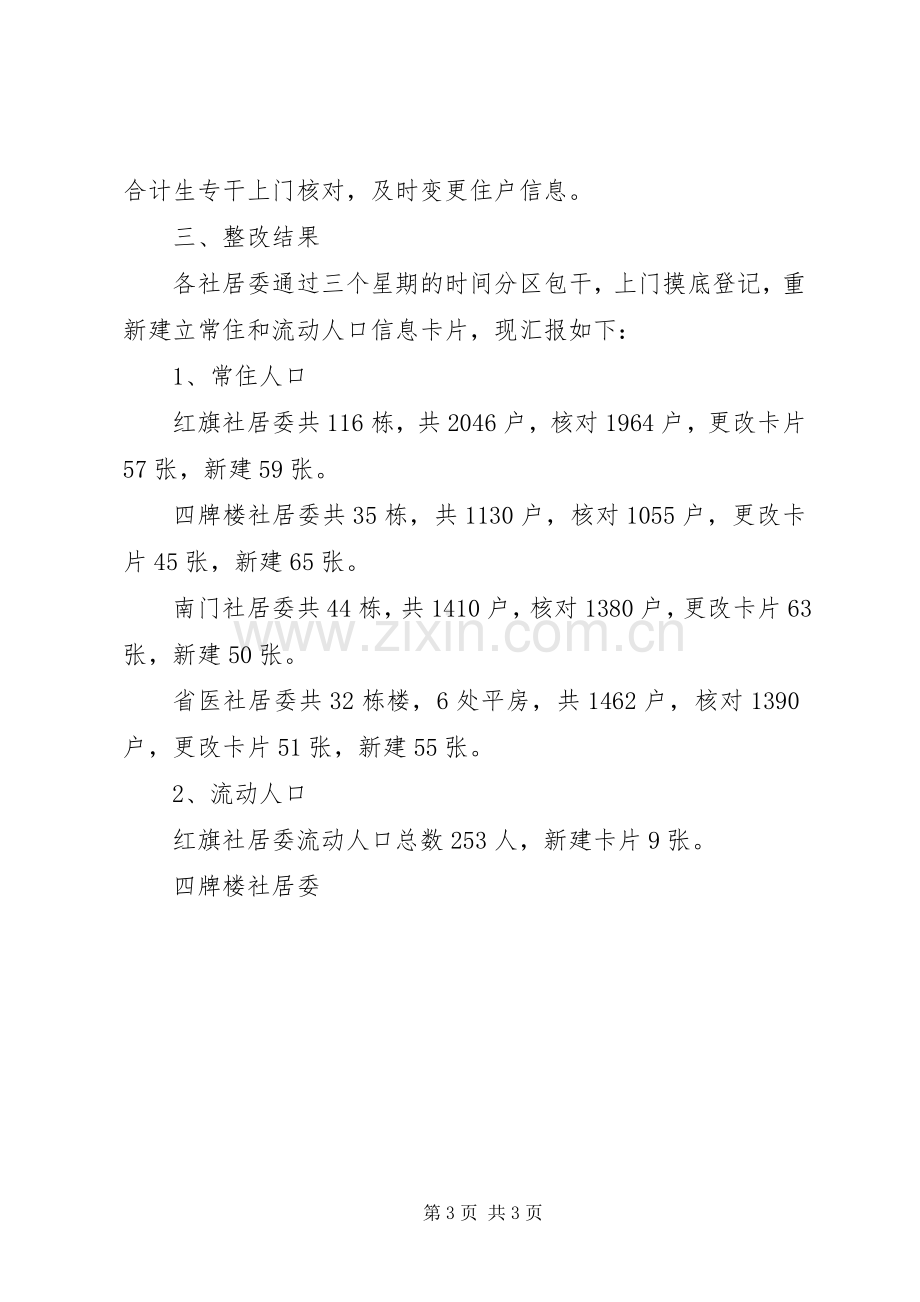 X街道计生办查摆整改工作总结 .docx_第3页