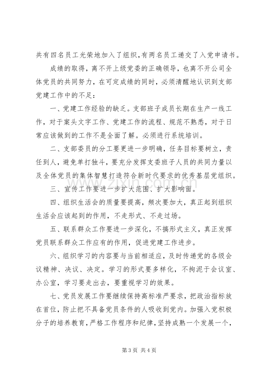 202X年公司支部书记年终工作总结.docx_第3页