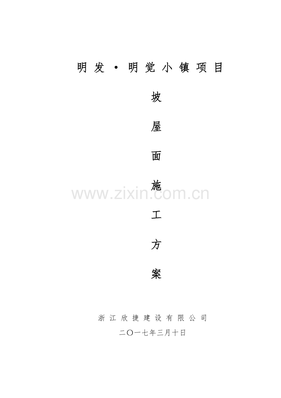 斜面施工方案(专项方案)(30页).doc_第1页