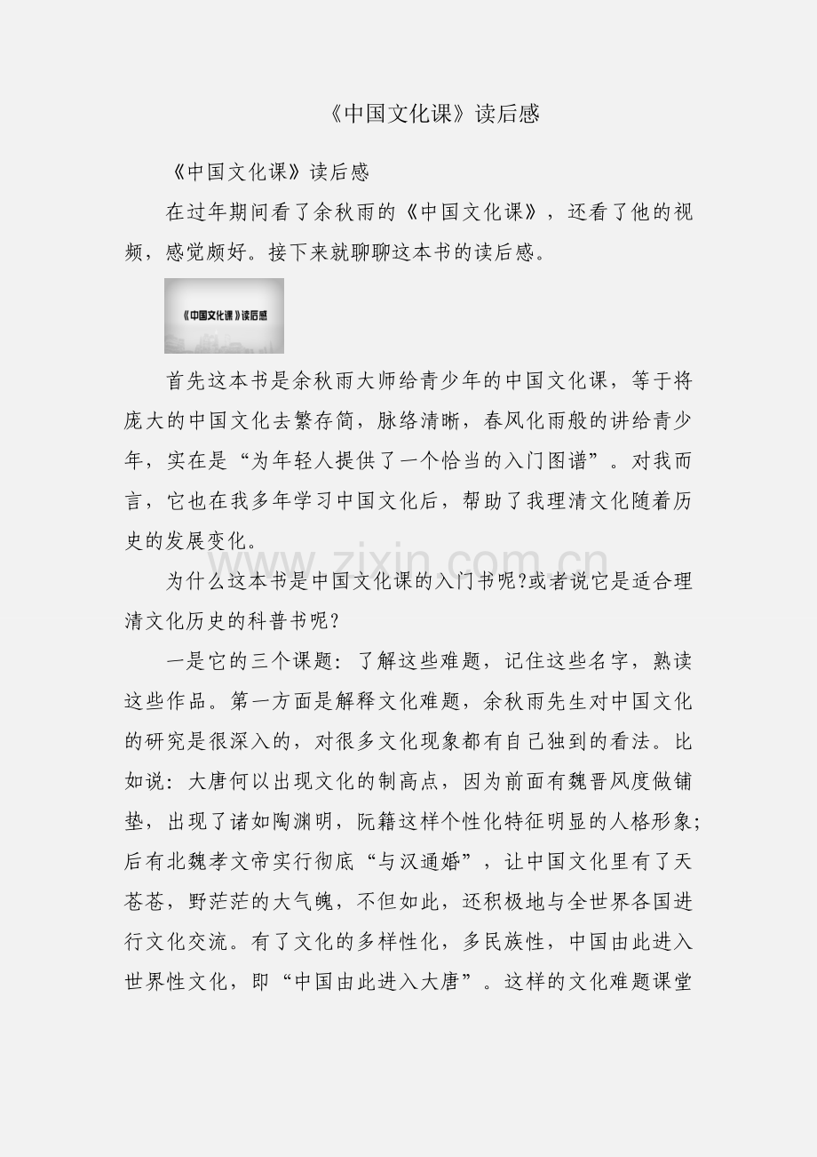 《中国文化课》读后感.docx_第1页