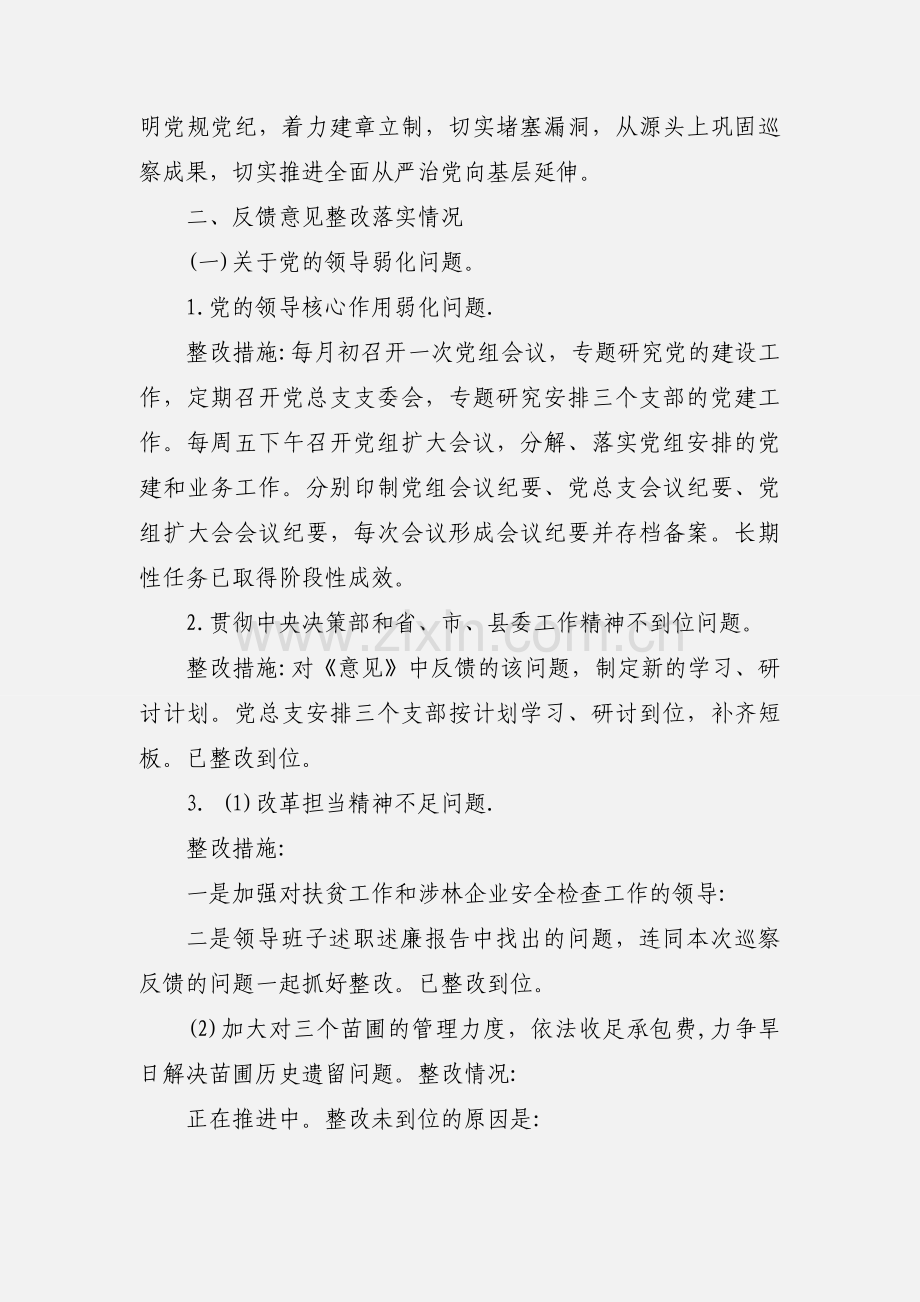 巡查反馈问题和意见整改落实情况的报告范文.docx_第3页