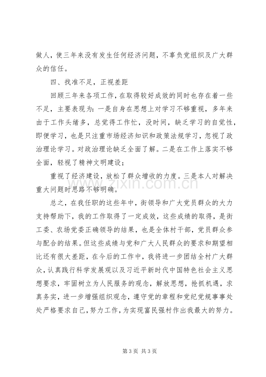 XX村支部书记述职报告.docx_第3页