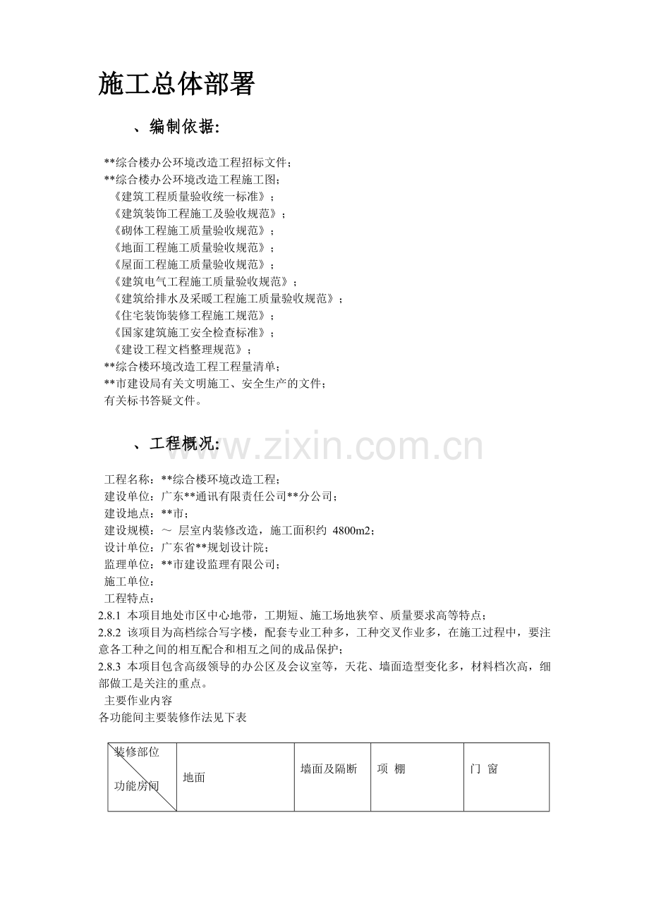 广东某办公楼改造装饰工程施工组织设计方案.docx_第2页