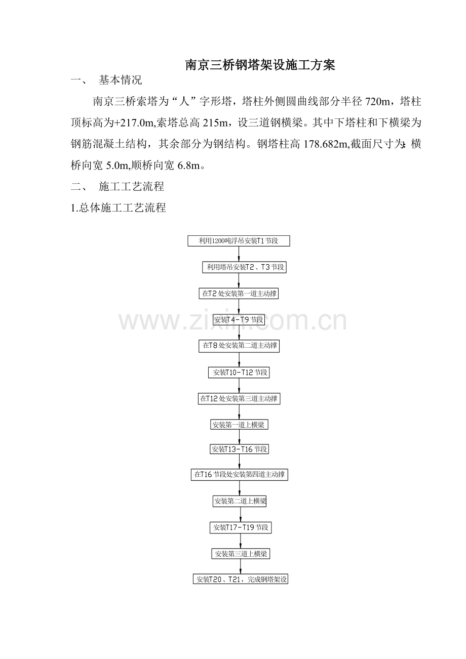 南京三桥钢塔架设施工组织设计(6页).doc_第1页