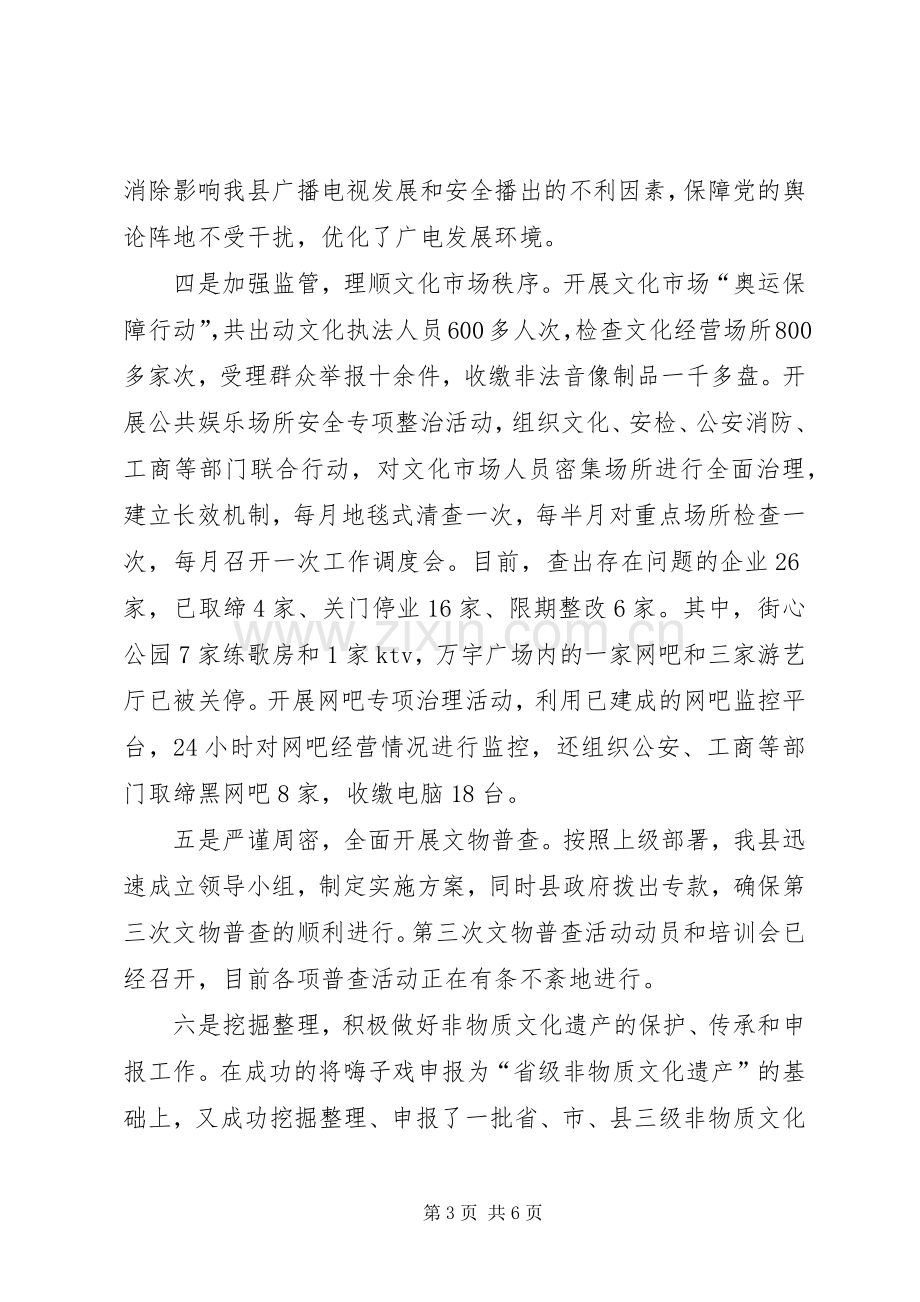 文化体育副县长述职述廉报告.docx_第3页