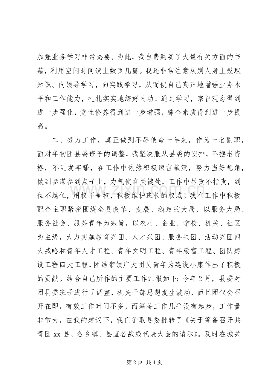 团市委副书记述职述廉报告.docx_第2页