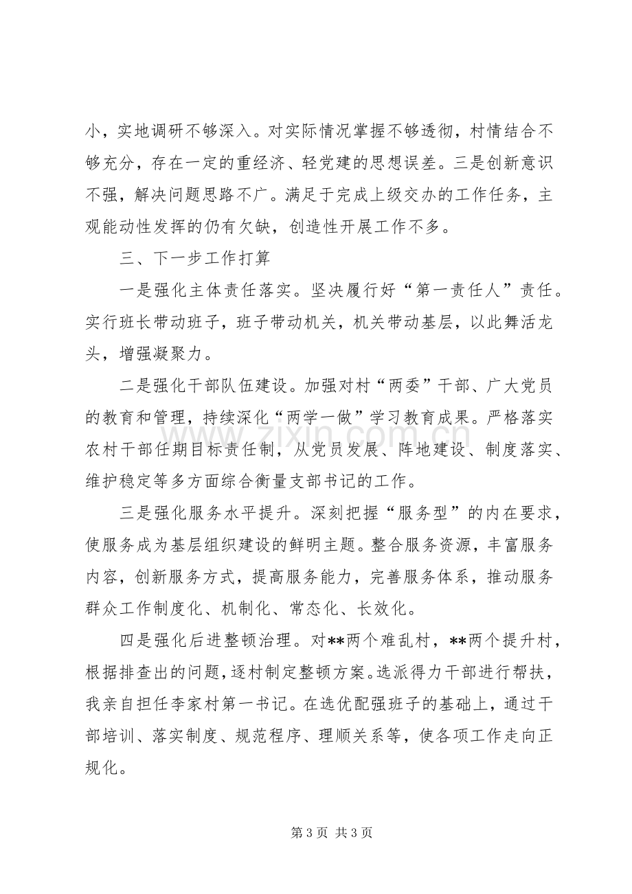 乡基层党建专项述职报告.docx_第3页