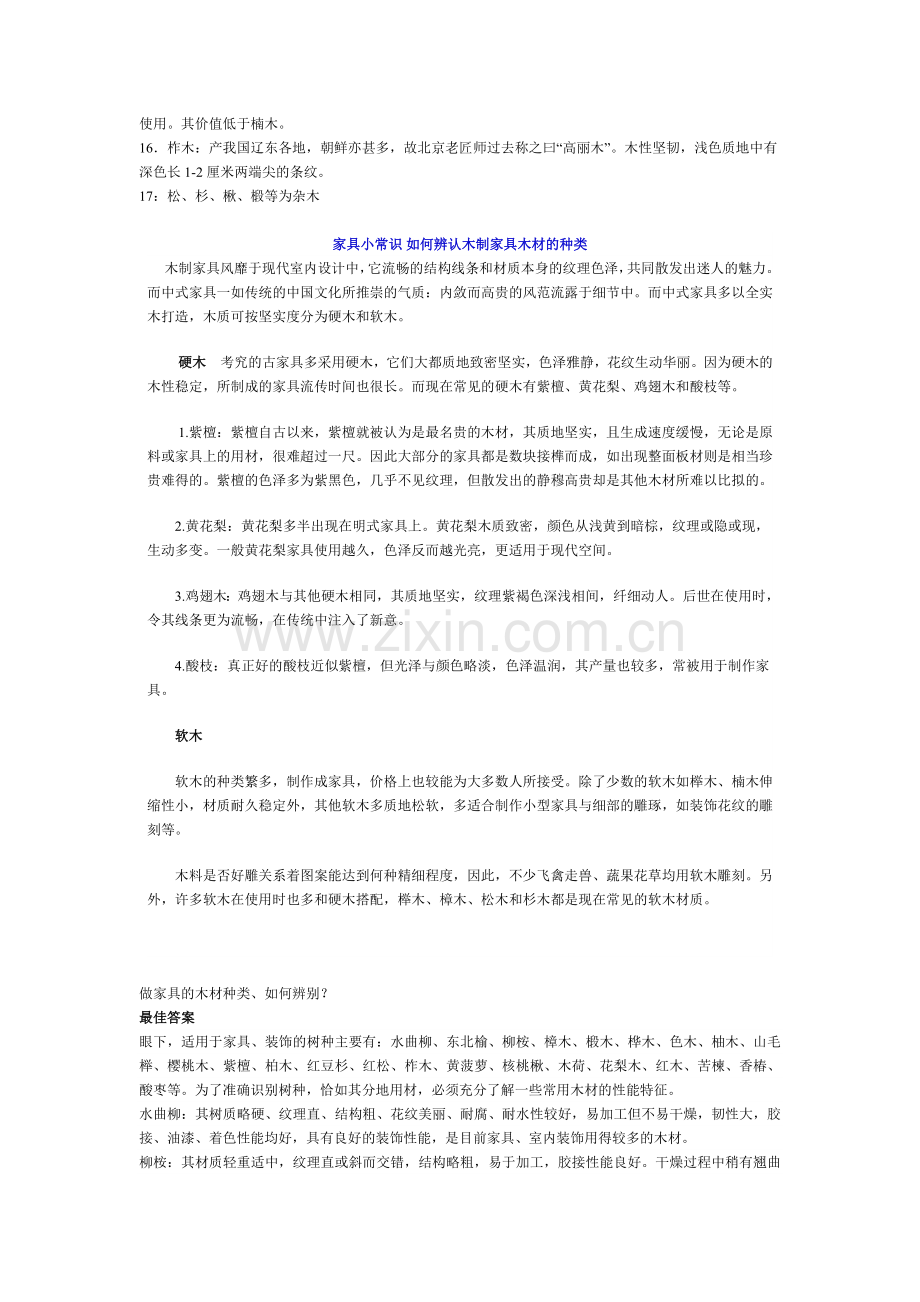 家具木材的种类和特性.docx_第2页