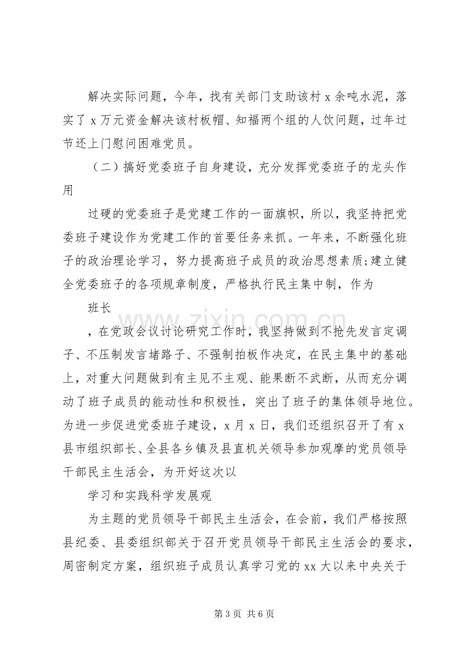 XX年乡镇党委书记基层党建述职报告范文.docx_第3页