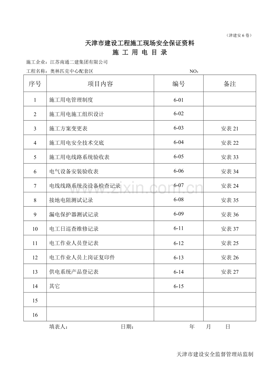 建设工程施工现场安全保证资料.docx_第1页