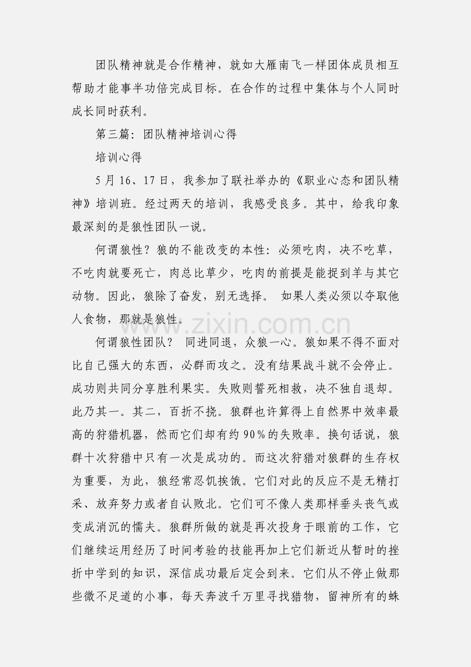 团队精神读书心得(多篇).docx_第3页