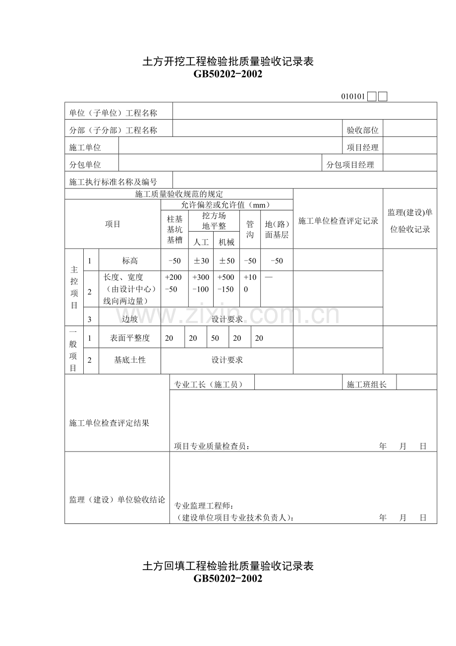 土方开挖工程检验批质量验收.docx_第2页