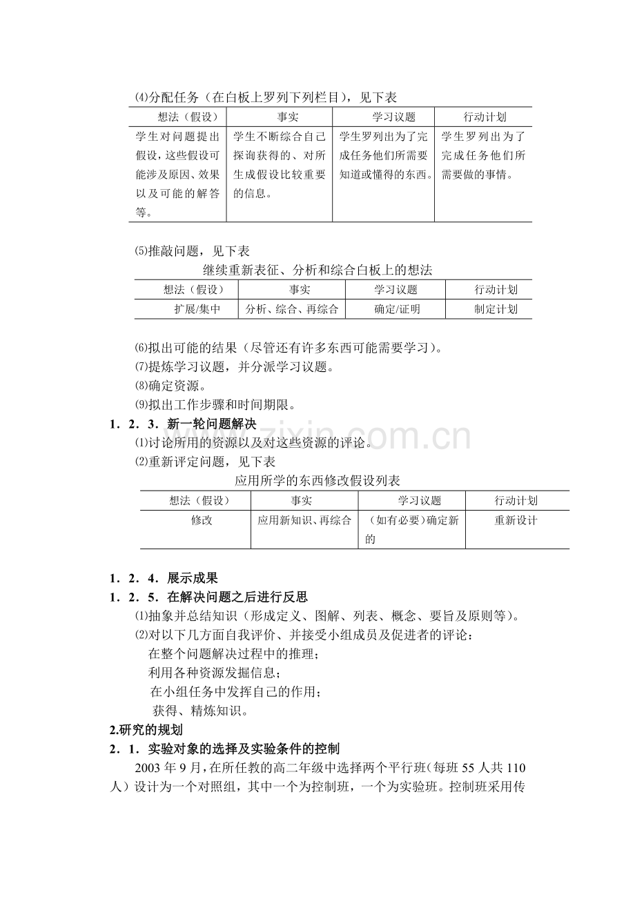 基于问题学习(PBL)模式在高中生物学教学中的应用研究.docx_第2页