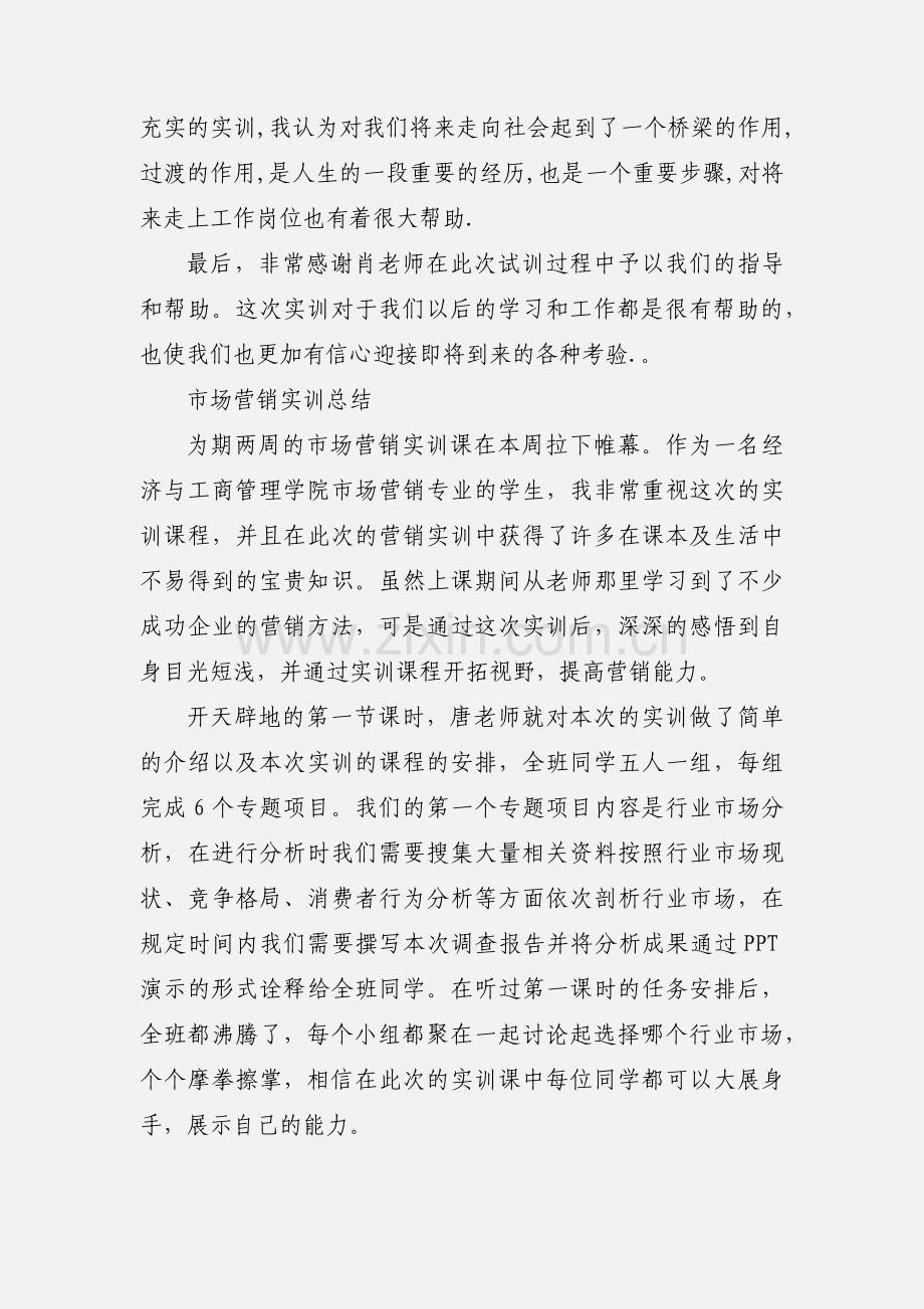 市场营销通用实训心得.docx_第2页