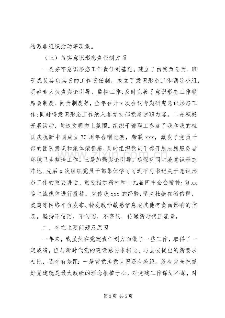 XX年度履行党建责任制述职报告.docx_第3页