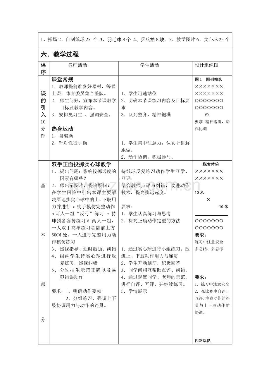 双手正面投掷实心球.doc_第2页