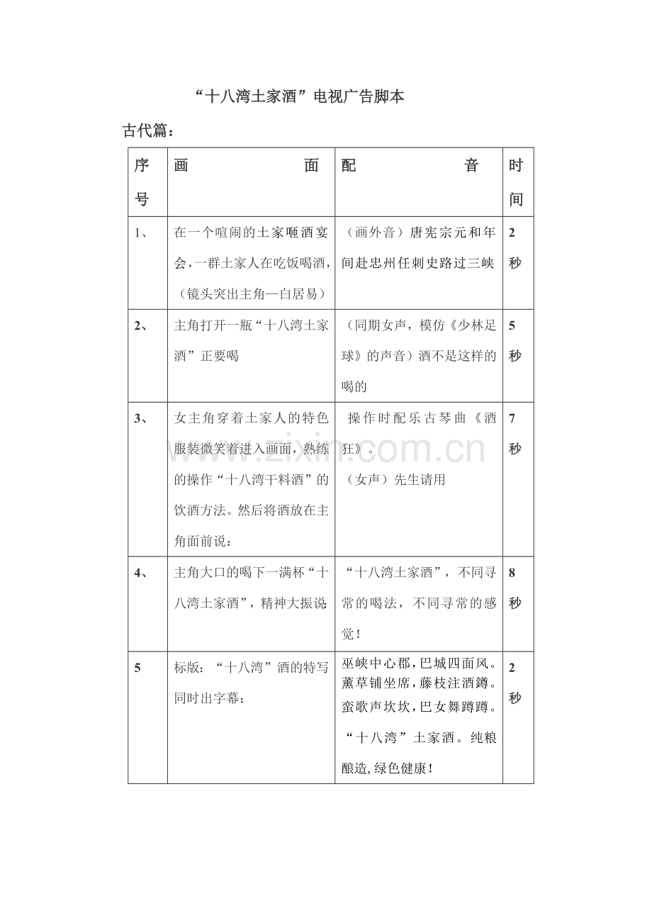 十八湾土家酒电视广告策划方案.docx_第3页