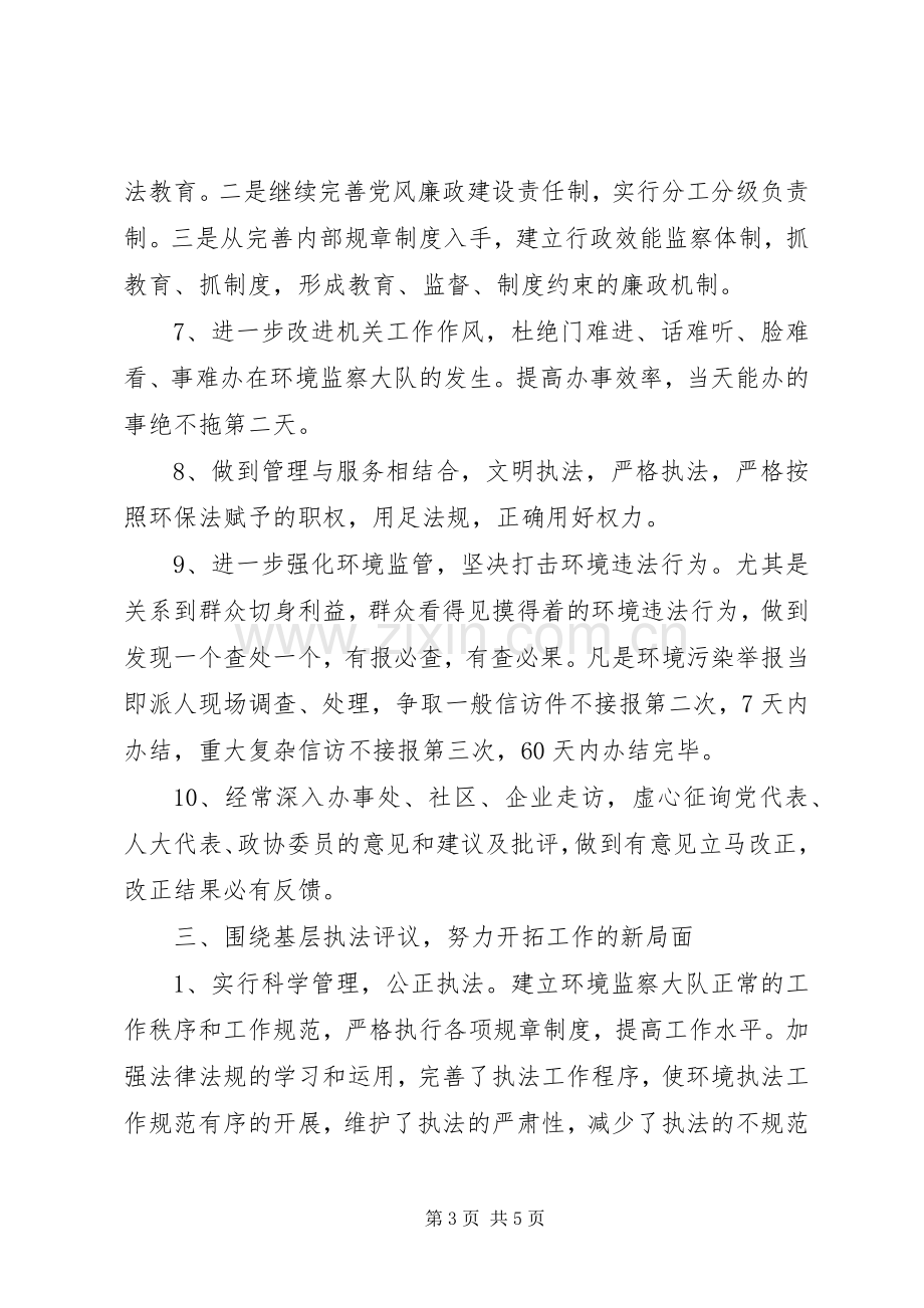 环保局环境监察大队述职报告.docx_第3页