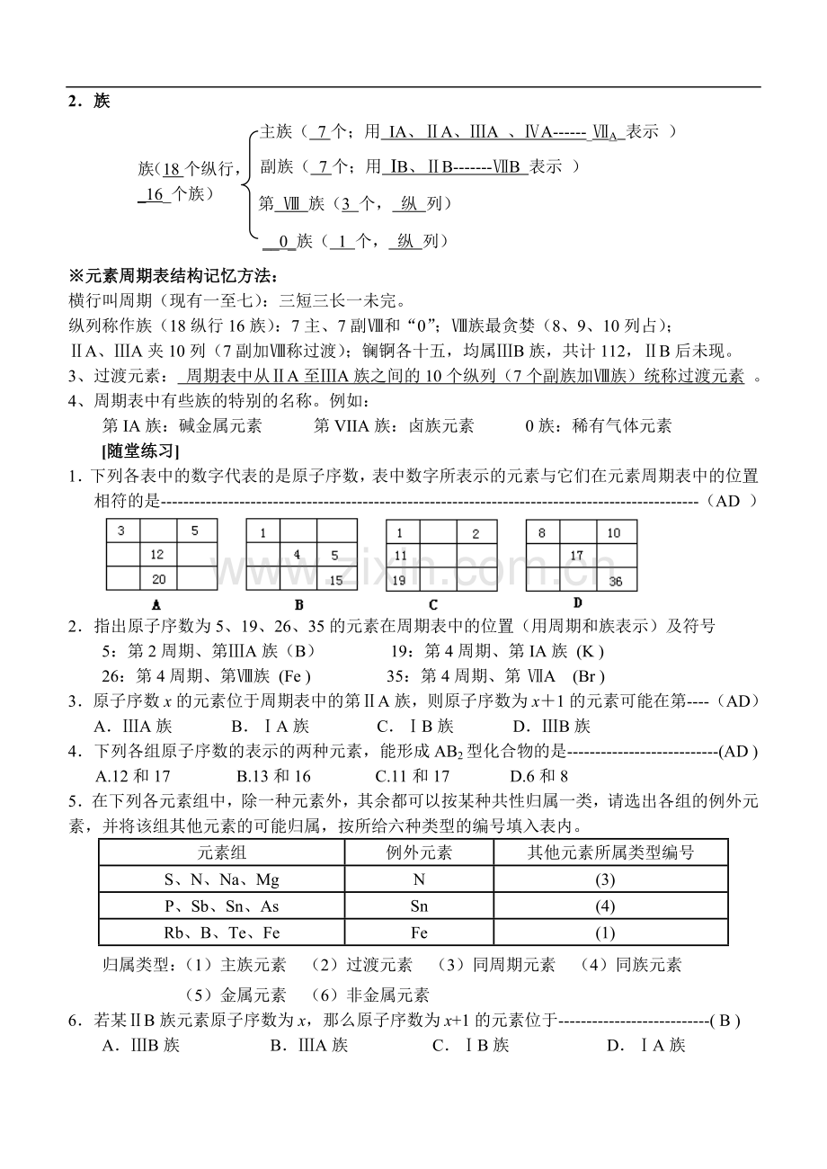 高中化学-1.1《元素周期表》教案-新人教版必修2.doc_第2页