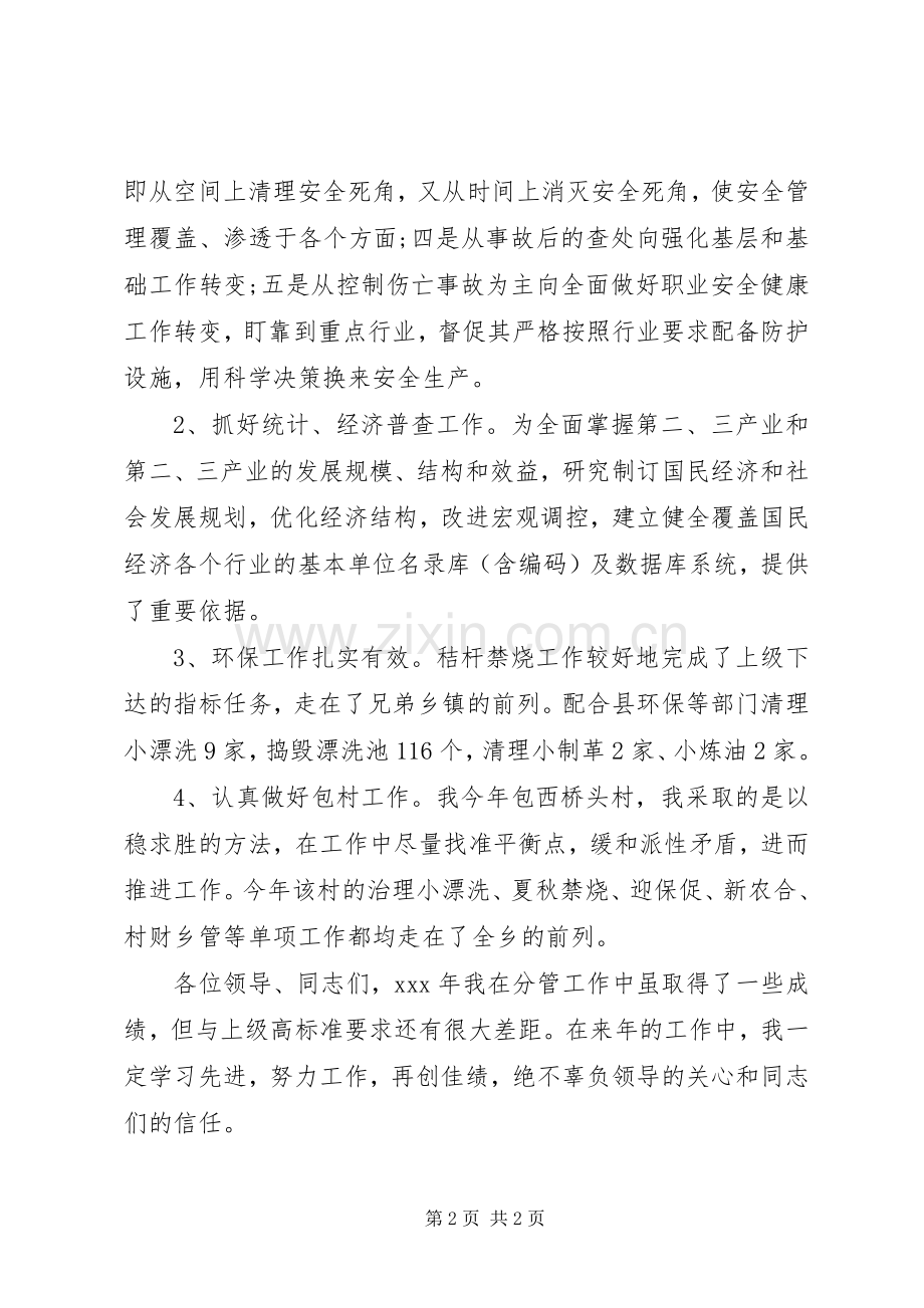 XX年乡镇领导干部述职报告.docx_第2页