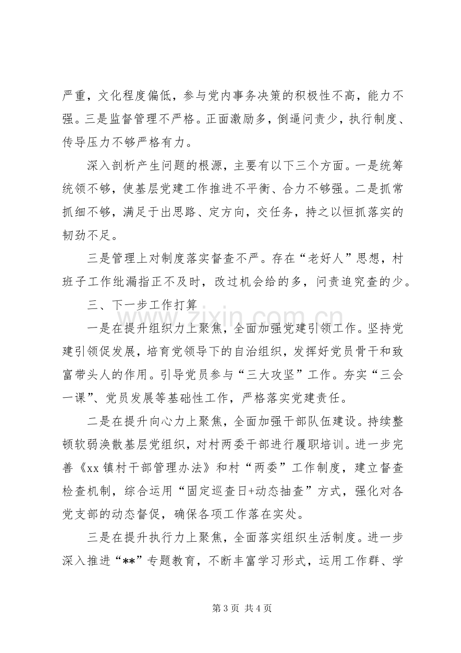 20XX年乡镇党委书记党建工作述职报告.docx_第3页