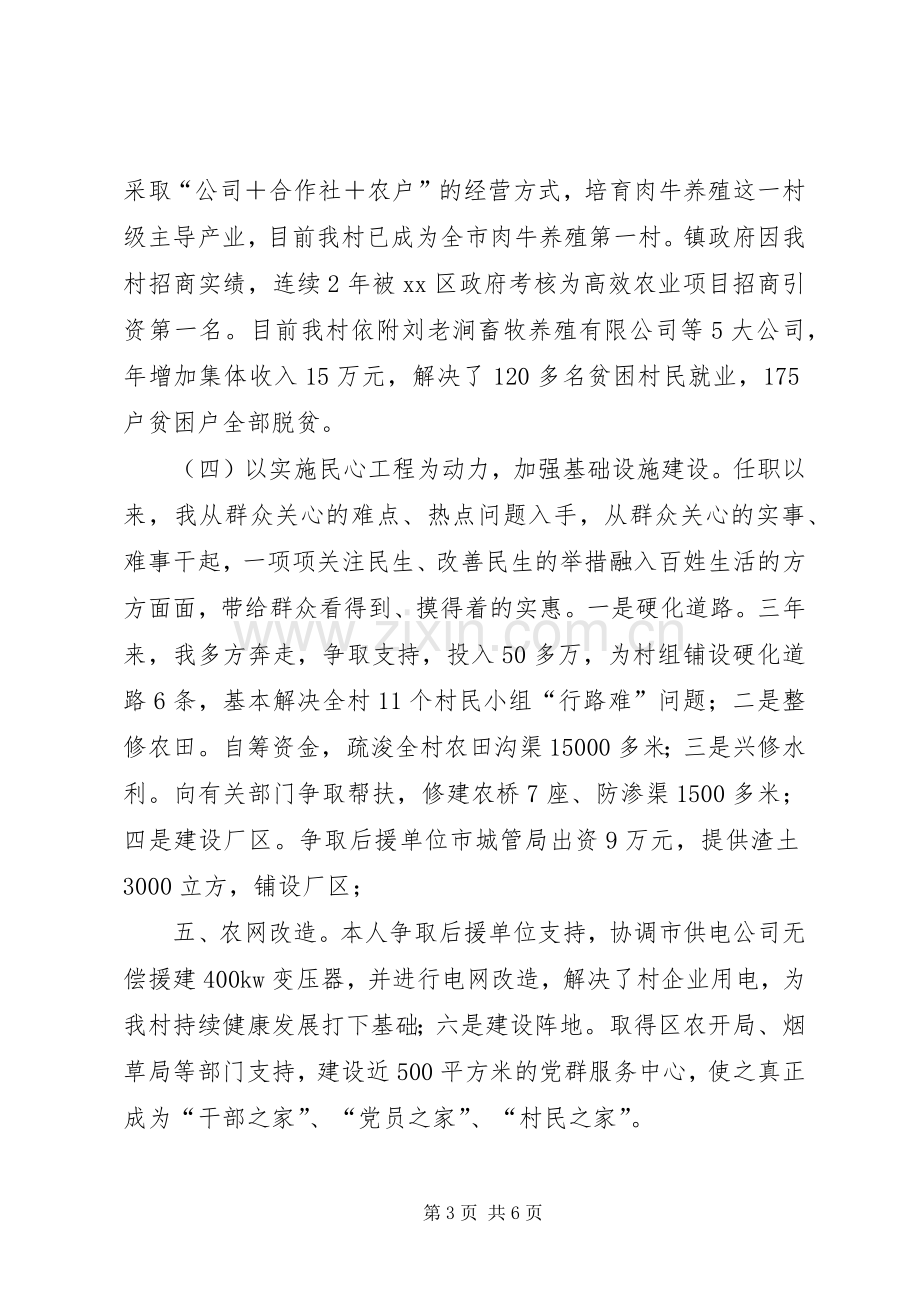 村党支部第一书记个人述职报告.docx_第3页