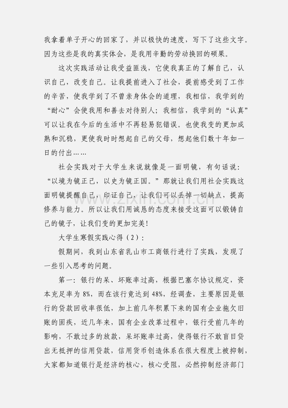 寒假实践心得(多篇).docx_第3页