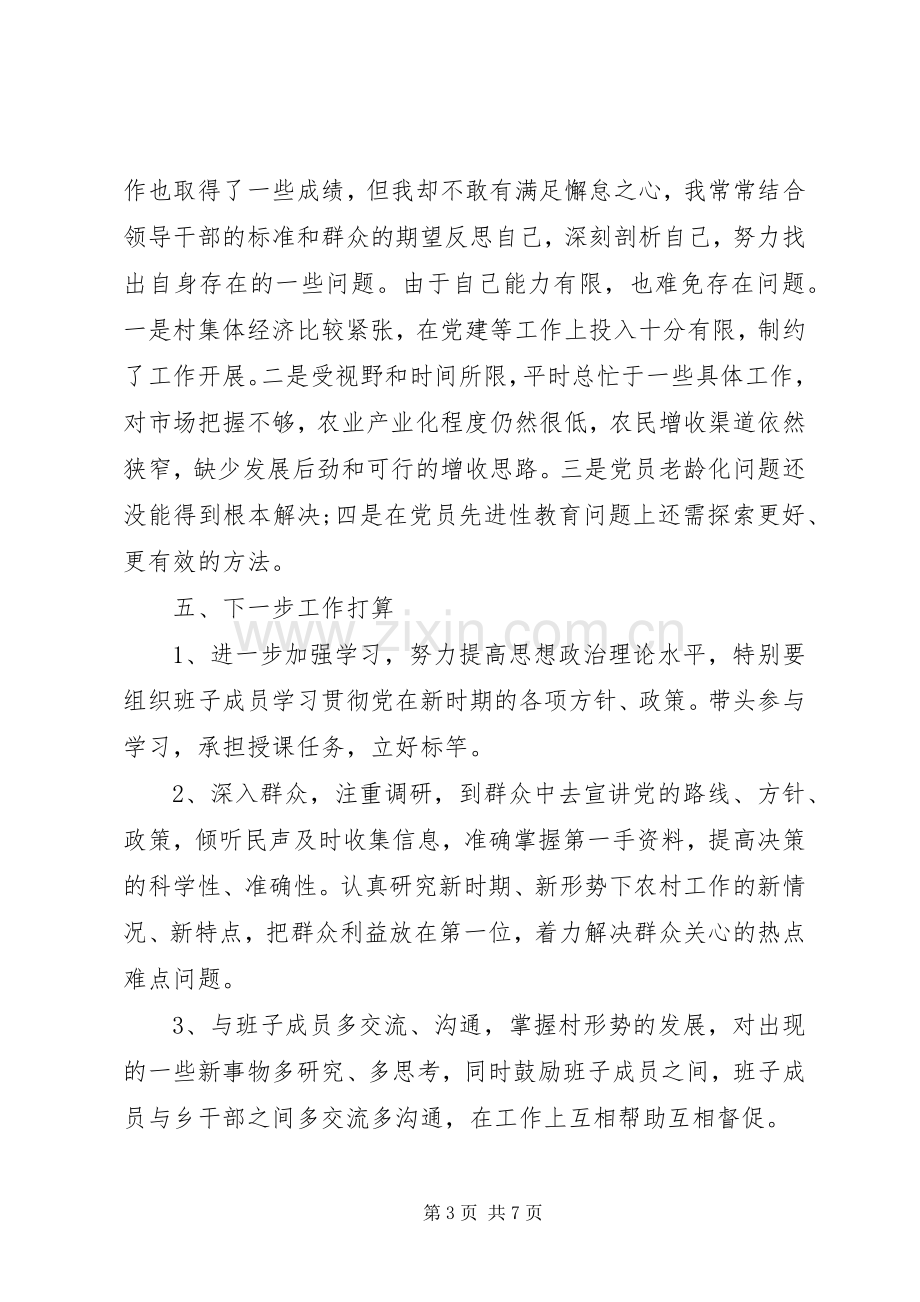 20XX年村党支部书记党建工作述职报告范文.docx_第3页