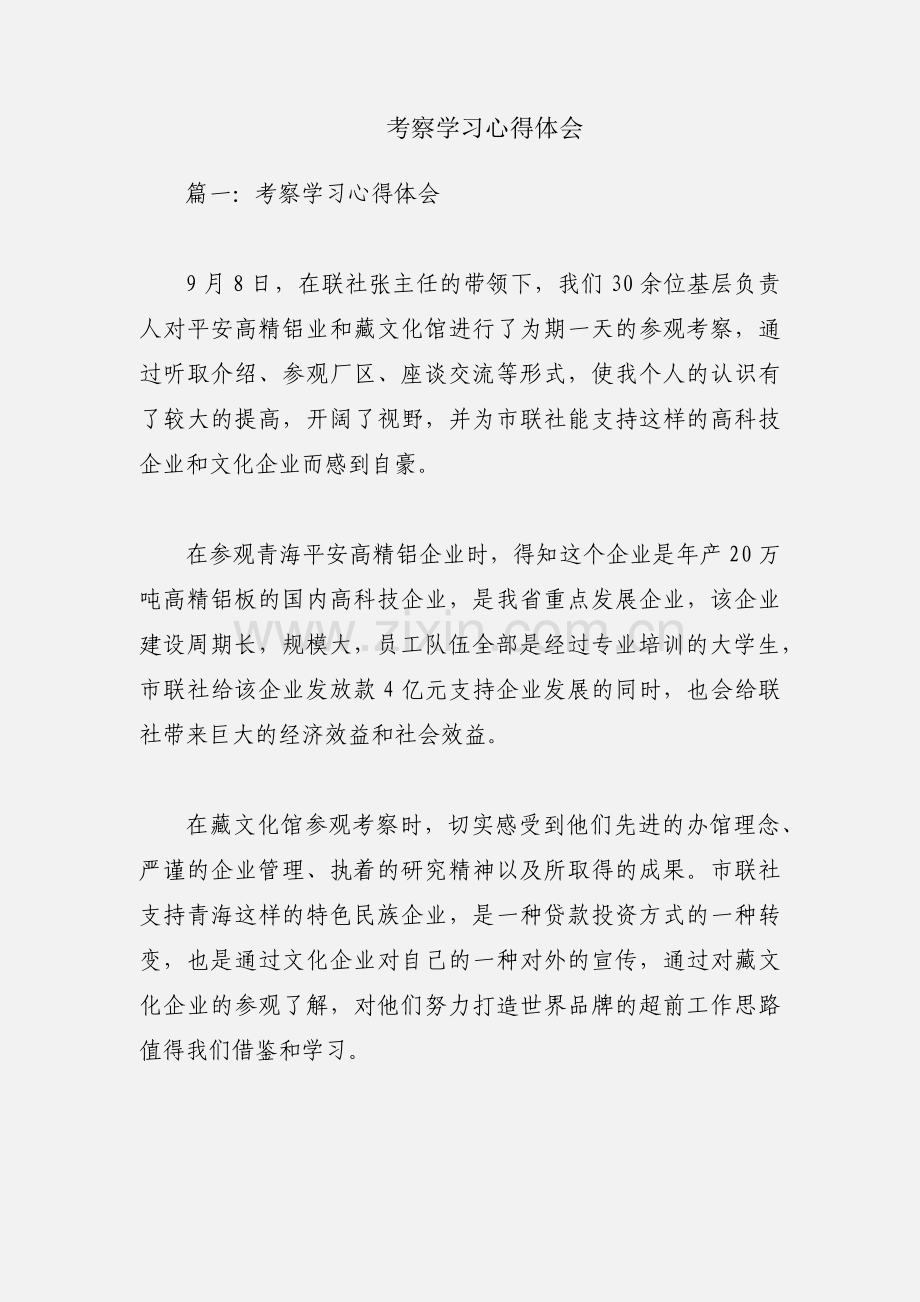 考察学习心得体会.docx_第1页