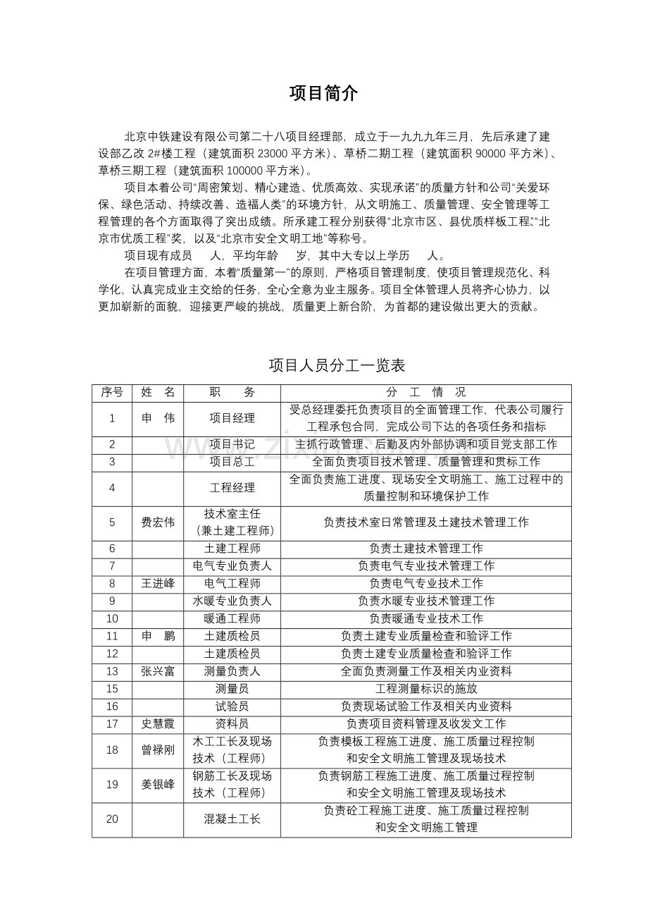 工程项目部责任制度.docx_第1页