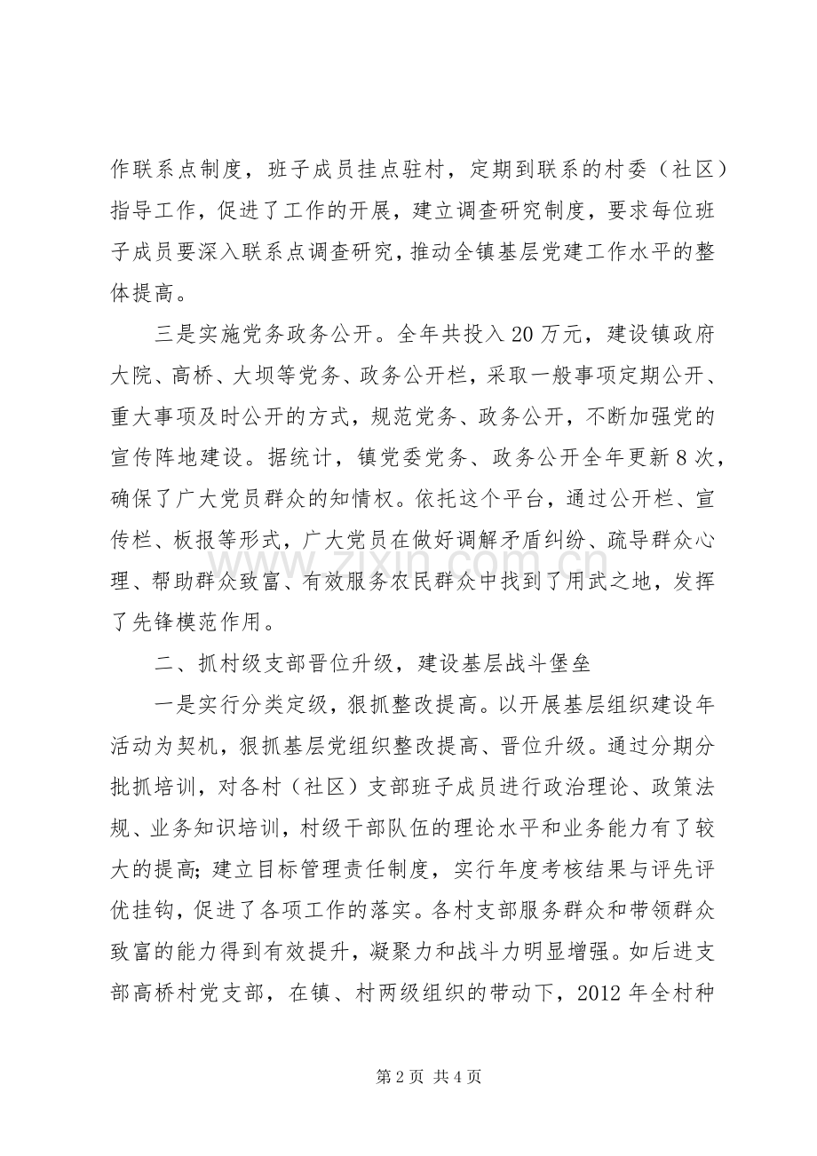 镇委员会书记党建工作专项个人述职报告.docx_第2页