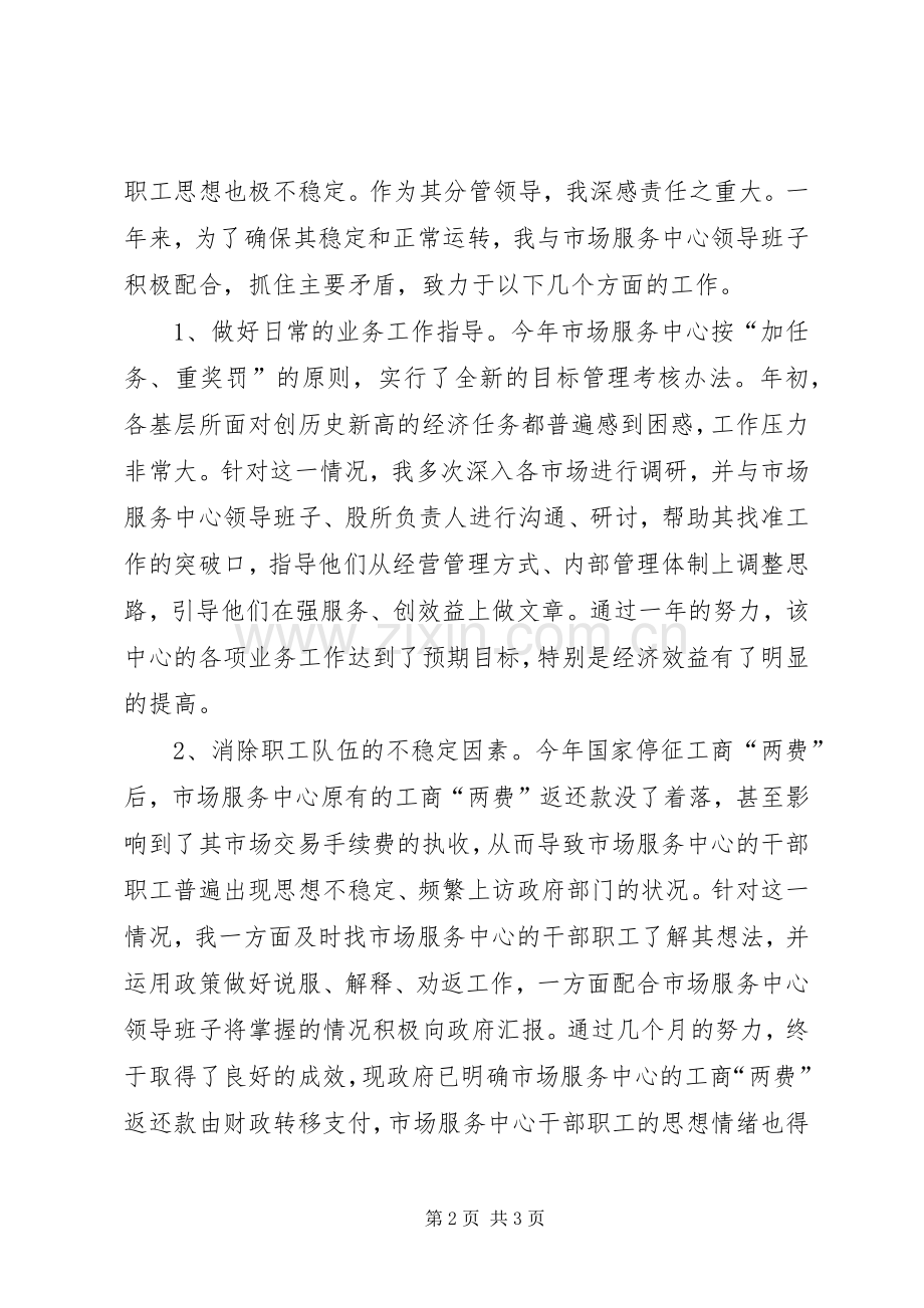 商务局副局长XX年述职报告.docx_第2页