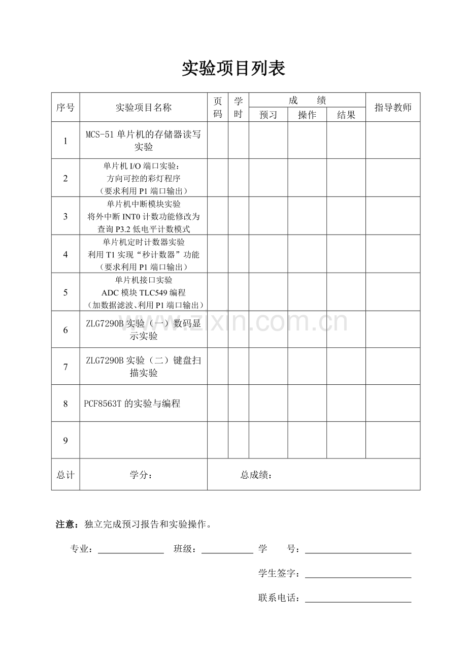 单片机实验模版(电子).docx_第2页