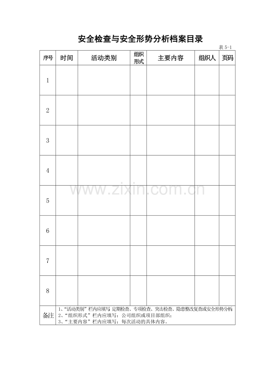 工程安全检查与安全形势分析表.docx_第3页