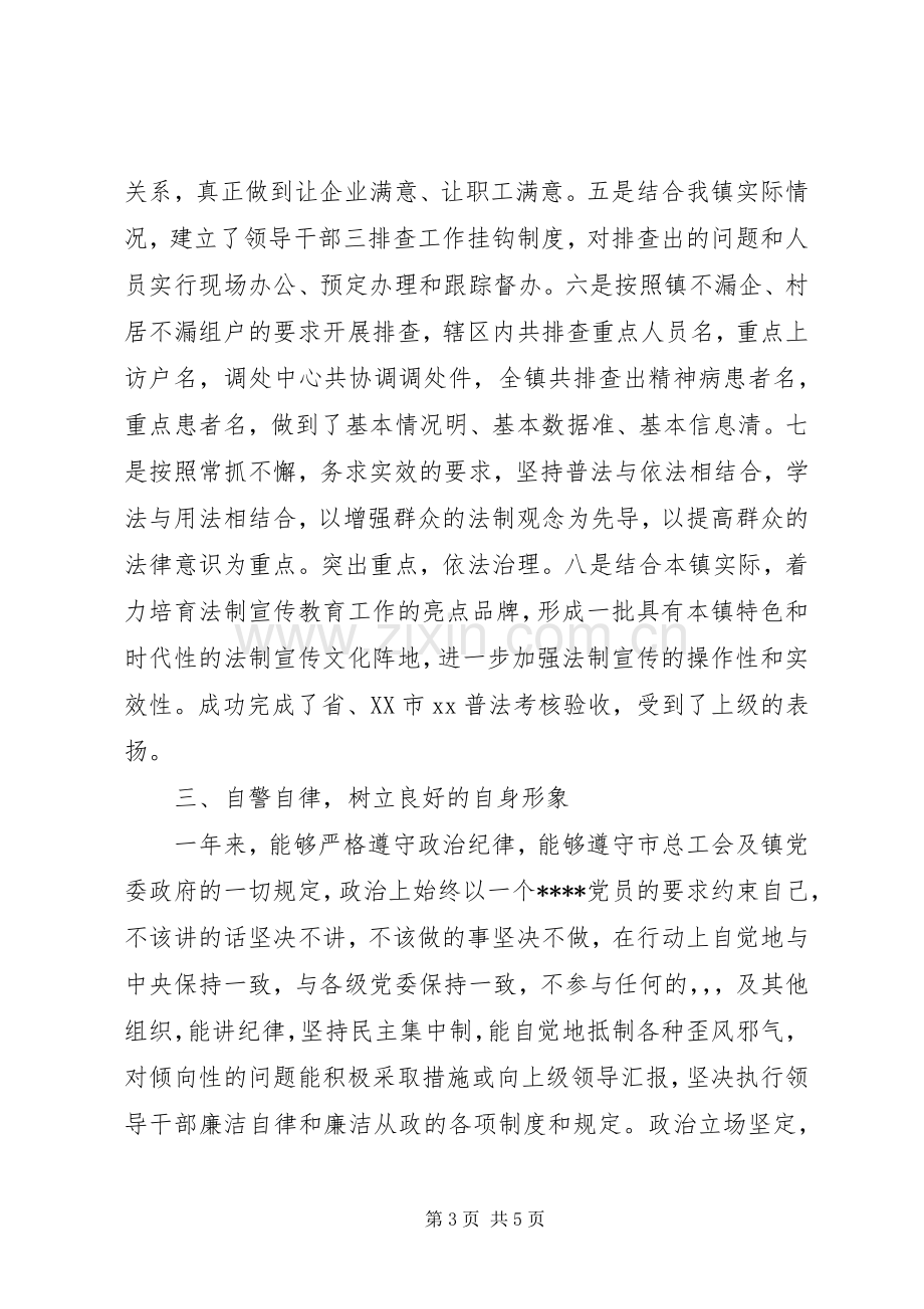 综治办主任个人年终述职报告范文.docx_第3页