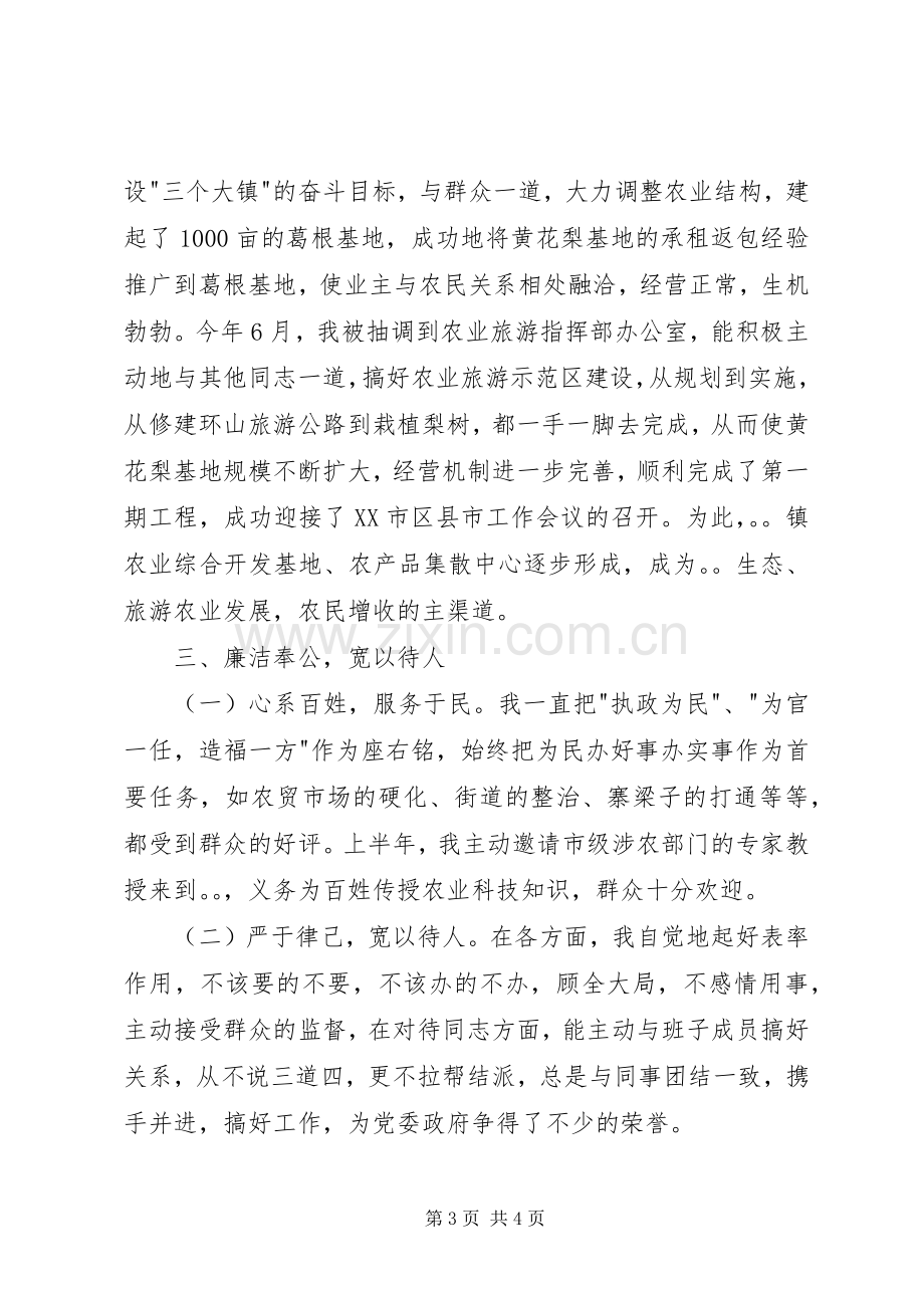 X镇基层干部XX述职报告.docx_第3页